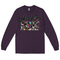 Plum blessed mom Long Sleeve Tee - SublimationCraftShop