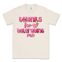 Natural Thanks for tolerating me Valentine's Day Classic Tee - FaDigitalArtStudio