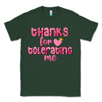 Sports Green Thanks for tolerating me Valentine's Day Classic Tee - FaDigitalArtStudio