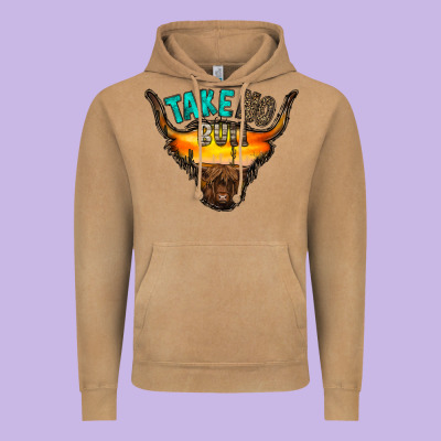 Take No Bull Vintage Hoodie Designed By Racoondesign