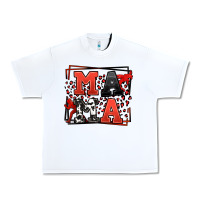 White Wrestling mama red and black Urban Heavy Tee - LillyAllenDesigns