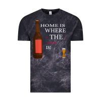Cloud Black HOME IS WHERE THE WINE IS Vintage Tee - Bettercallsaul