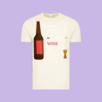 Home Is Where The Wine Is Vintage Tee Designed By Bettercallsaul