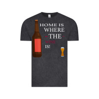 Vintage Black HOME IS WHERE THE WINE IS Vintage Tee - Bettercallsaul