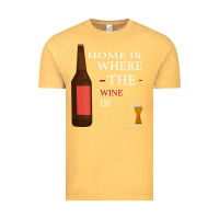 Vintage Mustard HOME IS WHERE THE WINE IS Vintage Tee - Bettercallsaul