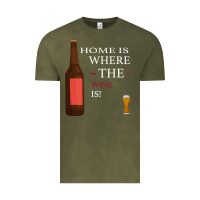 Vintage Olive HOME IS WHERE THE WINE IS Vintage Tee - Bettercallsaul
