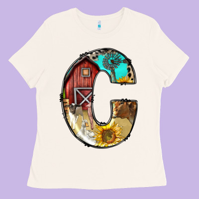 Farm Life Alphabet Lowercase Letters C Ladies Tee Designed By Bundleandbundleshop