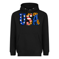Black usa western font Heavyweight Hoodie - Jasminsmagicworld