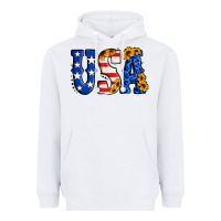 White usa western font Heavyweight Hoodie - Jasminsmagicworld
