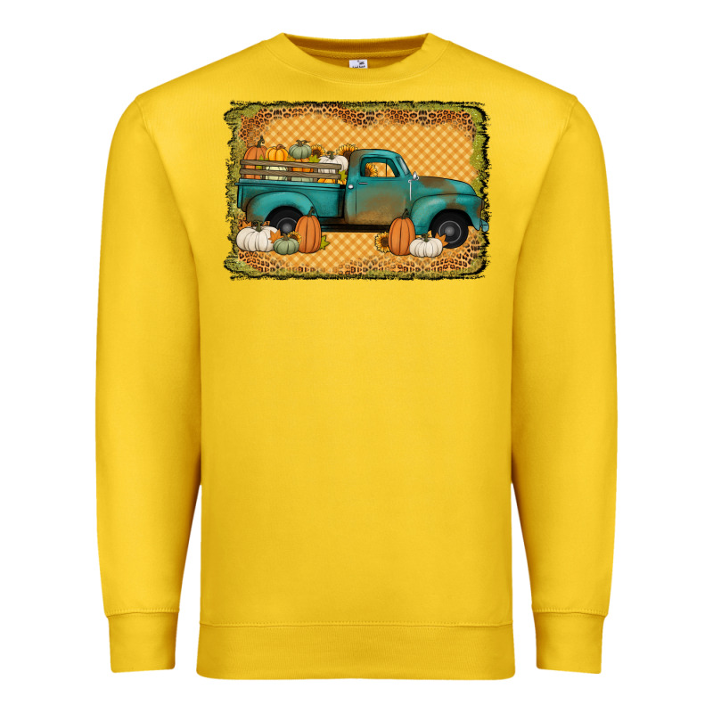 Pumpkin Farm Truck Premium Sweatshirt by Jasminsmagicworld | Teevron