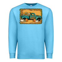 Ocean Blue pumpkin farm truck Premium Sweatshirt - Jasminsmagicworld