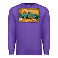 Purple pumpkin farm truck Premium Sweatshirt - Jasminsmagicworld