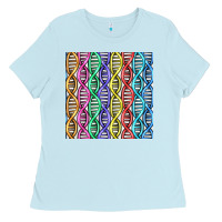 Baby Blue dna seamless pattern Ladies Tee - BundleAndBundleShop