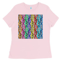 Bubblegum Pink dna seamless pattern Ladies Tee - BundleAndBundleShop
