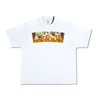 White Nach Valentine Urban Heavy Tee - CowhideDigitalArt