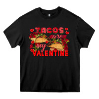 Black Tacos are my Valentine Valentine's Day Heavy Core Tee - FaDigitalArtStudio