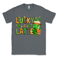 Charcoal Heather St. Patrick's Lucky a latte Classic Tee - OliviaCreatesArt