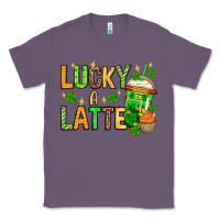 Lavender St. Patrick's Lucky a latte Classic Tee - OliviaCreatesArt