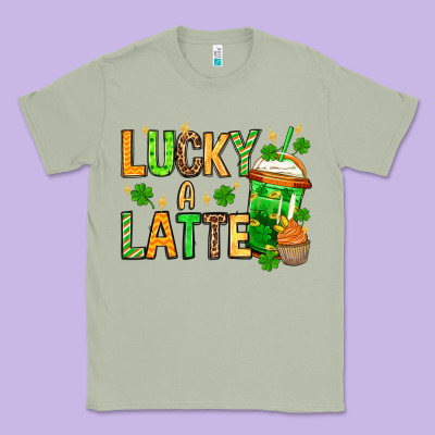 St. Patrick's Lucky A Latte Classic Tee Designed By Oliviacreatesart