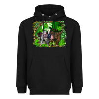 Black st. patrick's day heifers Heavyweight Hoodie - RanaPortraitStore