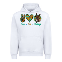 White Peace Love Donkeys Urban Hoodie - Jasminsmagicworld