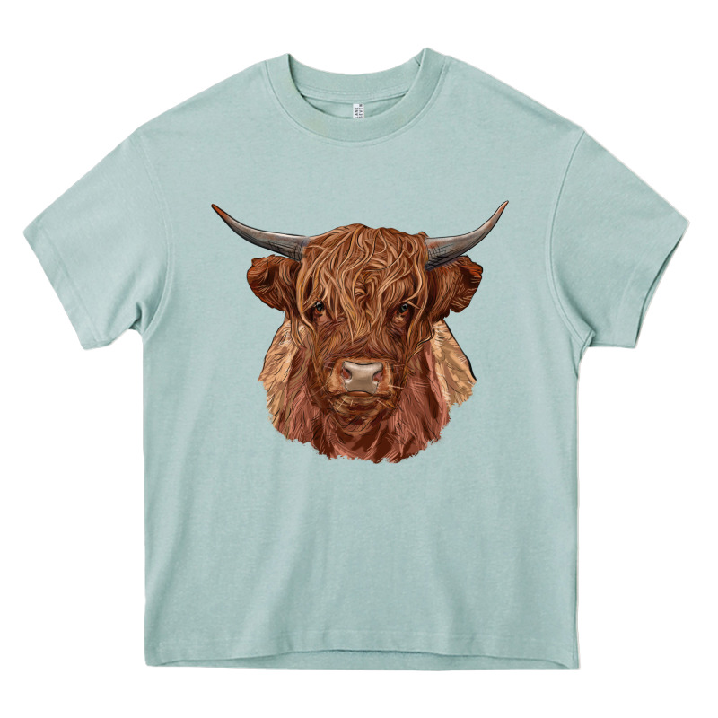 Highland Cow Heavy Core Tee by RanaPortraitStore | Teevron