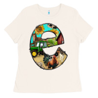 Bone farm life alphabet lowercase letters e Ladies Tee - BundleAndBundleShop