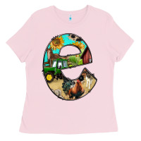 Farm Life Alphabet Lowercase Letters E Ladies Tee | Teevron