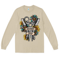 Mushroom barber shop Long Sleeve Tee - SublimationCraftShop