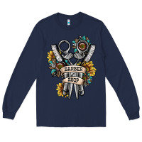Navy barber shop Long Sleeve Tee - SublimationCraftShop