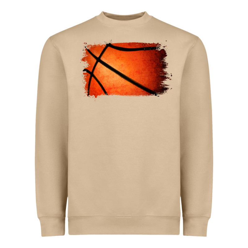 Basketball Brushstroke Heavyweight Sweatshirt by Jasminsmagicworld | Teevron