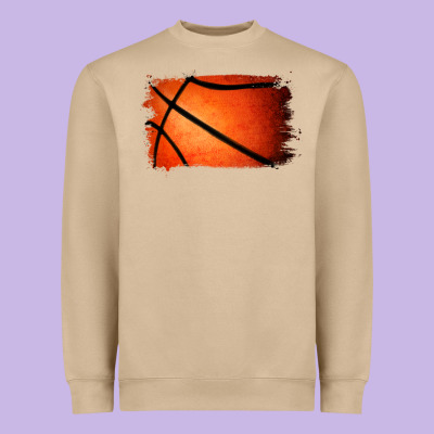 Basketball Brushstroke Heavyweight Sweatshirt Designed By Jasminsmagicworld