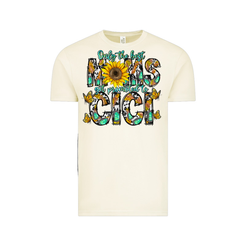 Only The Best Moms Get Promoted To Cici Vintage Tee by CowhideDigitalArt | Teevron
