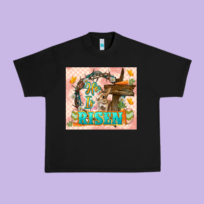 Easter Day He Is Risen 20oz Skinny Urban Heavy Tee Designed By Lillyallendesigns