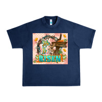 Navy Easter Day He is risen 20oz skinny Urban Heavy Tee - LillyAllenDesigns