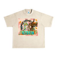 Sandshell Easter Day He is risen 20oz skinny Urban Heavy Tee - LillyAllenDesigns