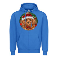 True Royal Christmas Toy Poodle Zipper Hoodie - RanaPortraitStore