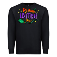 Black resting witch face Premium Sweatshirt - Jasminsmagicworld