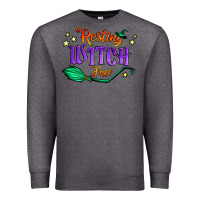 Charcoal Heather resting witch face Premium Sweatshirt - Jasminsmagicworld