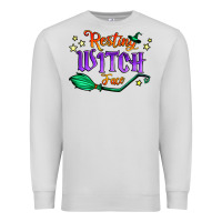 Dove Grey resting witch face Premium Sweatshirt - Jasminsmagicworld