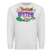 Oatmeal Heather resting witch face Premium Sweatshirt - Jasminsmagicworld