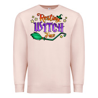Pale Pink resting witch face Premium Sweatshirt - Jasminsmagicworld
