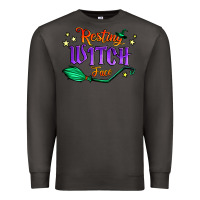 Smoke resting witch face Premium Sweatshirt - Jasminsmagicworld