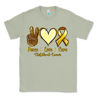 Matcha Peace Love Cure Childhood Cancer Classic Tee - Jasminsmagicworld