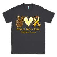 Smoke Peace Love Cure Childhood Cancer Classic Tee - Jasminsmagicworld