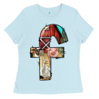 Baby Blue farm life alphabet lowercase letters f Ladies Tee - BundleAndBundleShop