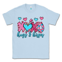 Dusty Blue xoxo hugs and kisses olivia Classic Tee - OliviaCreatesArt