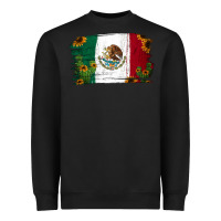Black cactus sunflower mexican flag Heavyweight Sweatshirt - Jasminsmagicworld