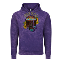 Cloud Purple turquoise bison Vintage Hoodie - RacoonDesign