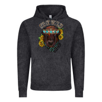 Vintage Arctic turquoise bison Vintage Hoodie - RacoonDesign